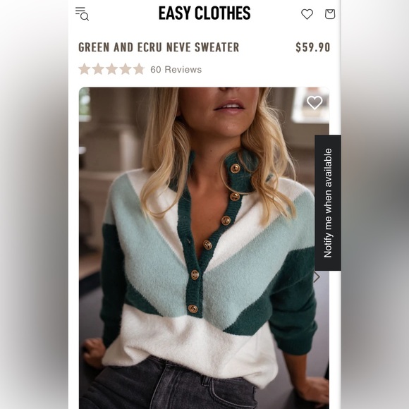 Very pretty, soft sweater. Great condition. - Picture 1 of 5